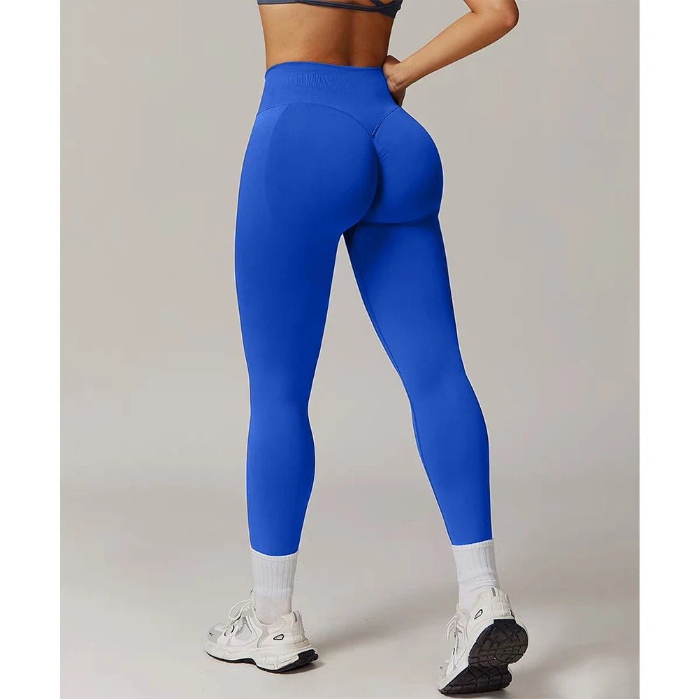Women'S High Waist Yoga Leggings Seamless High Stretchy Butt Lifting Breathable Sports Pants for Women Gym Leggings