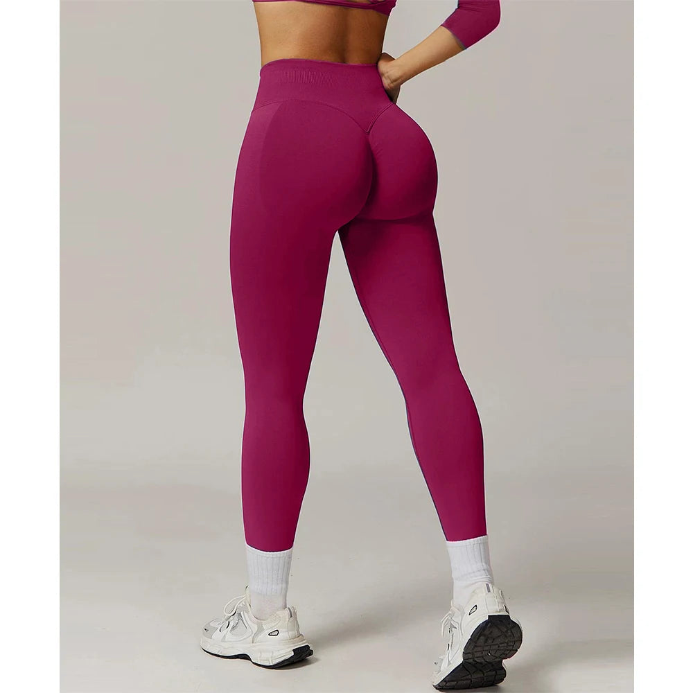 Women'S High Waist Yoga Leggings Seamless High Stretchy Butt Lifting Breathable Sports Pants for Women Gym Leggings